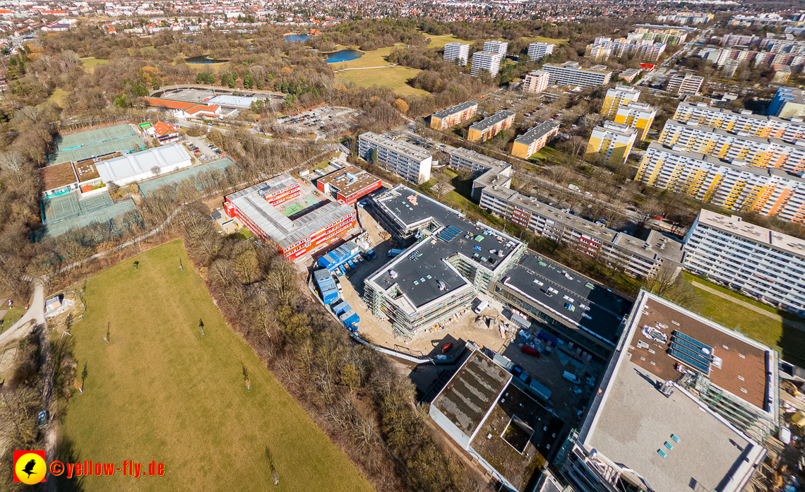 20.02.2023 - Baustelle zur Grundschule am Strehleranger in Neuperlach